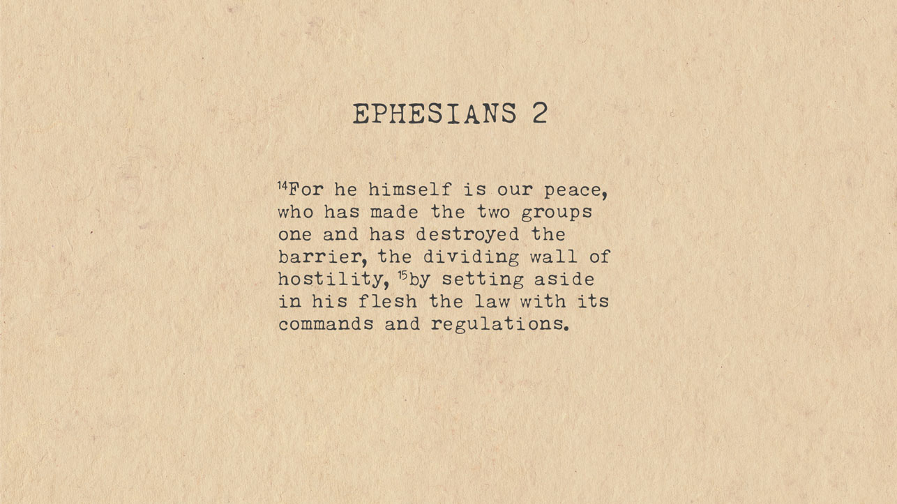 Ephesians 2:14-15